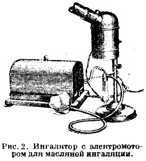 Ингалятор с электрмотором для масляной ингаляции